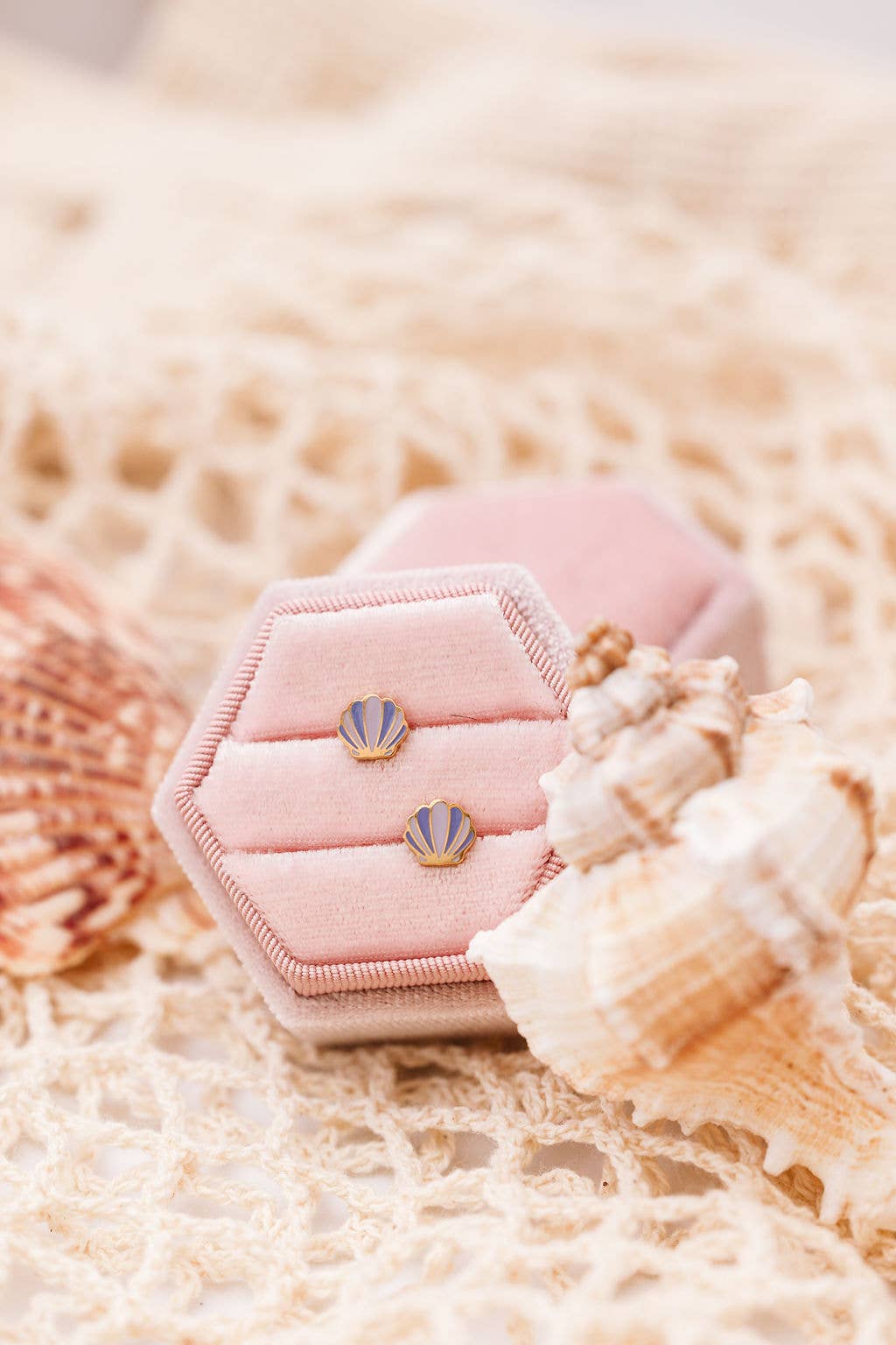 Mermaid Seashell Stud Earrings