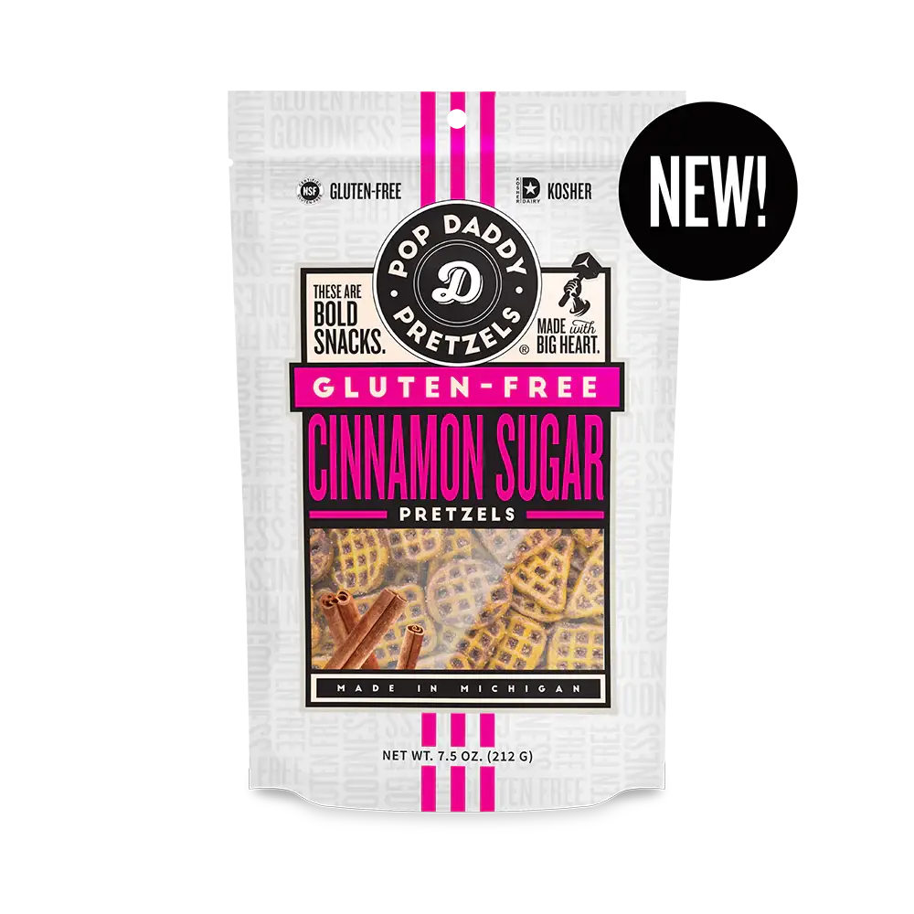 Cinnamon Sugar Seasoned Pretzels 7.5 oz - Gluten-Free