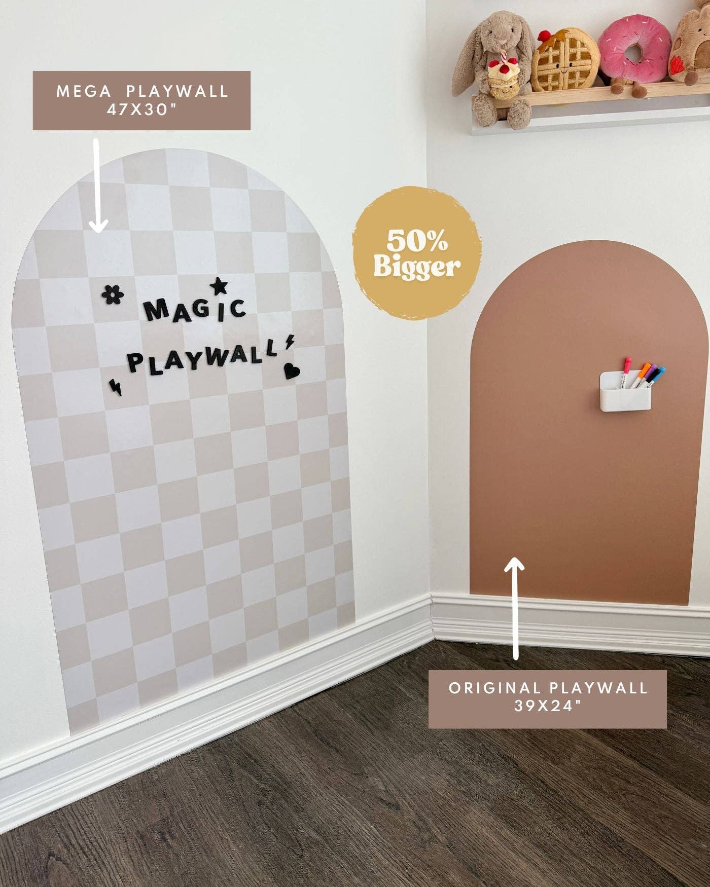 MEGA Magic Playwall - Arch Magnetic Wall Decal