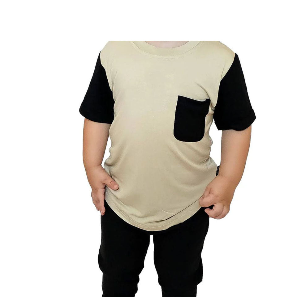 Bamboo Pocket Tee - Sand