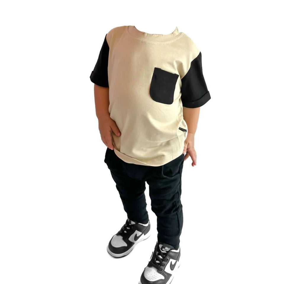 Bamboo Pocket Tee - Sand