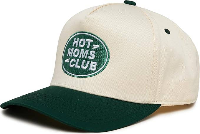 Hot Mom's Club Hat - Green/Beige