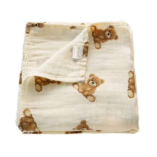 Bamboo Muslin - Teddy Bear
