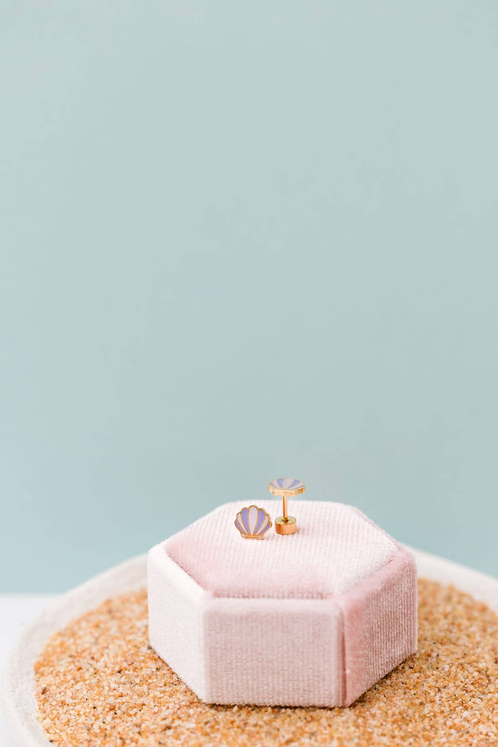 Mermaid Seashell Stud Earrings