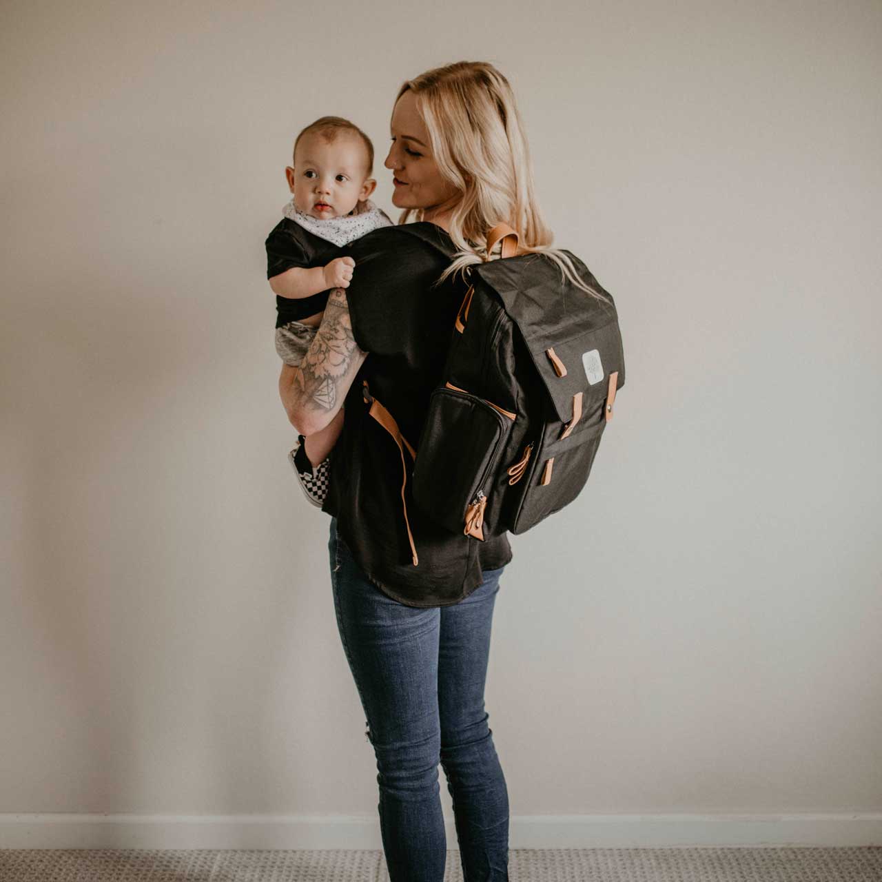 Birch Bag - Diaper Backpack - Black