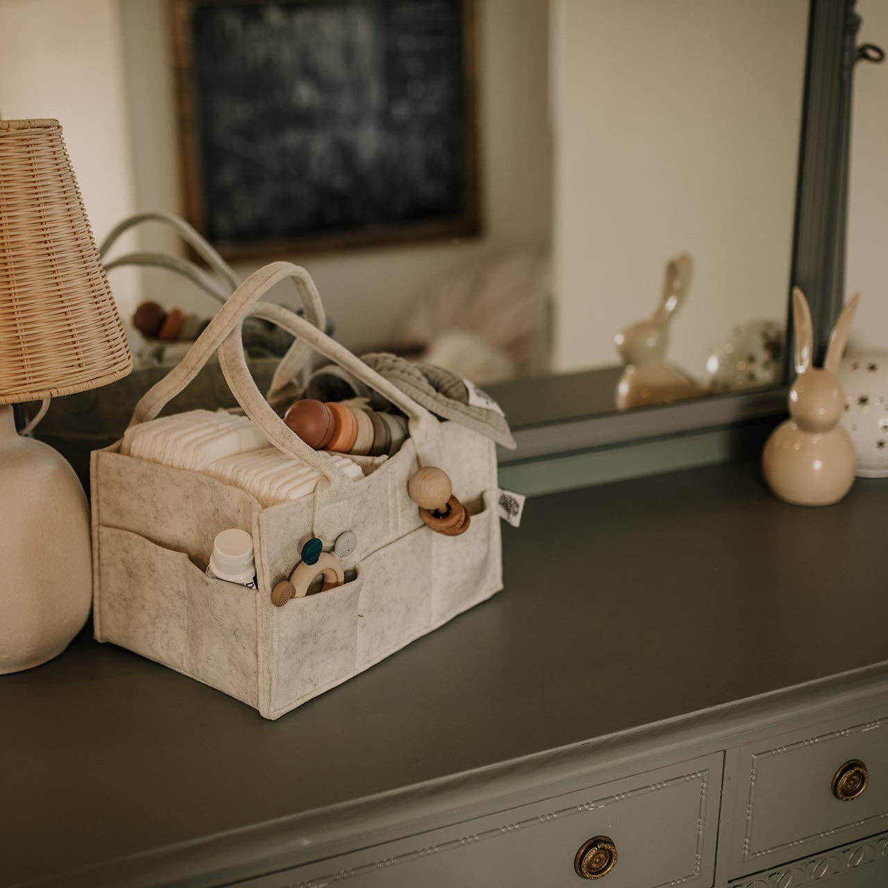 Diaper Caddy - White