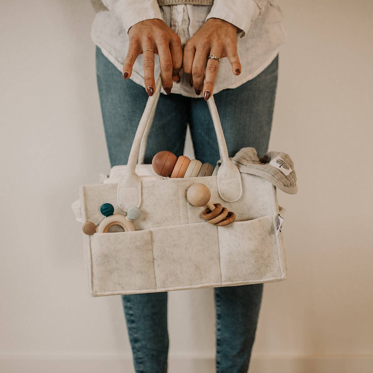 Diaper Caddy - White