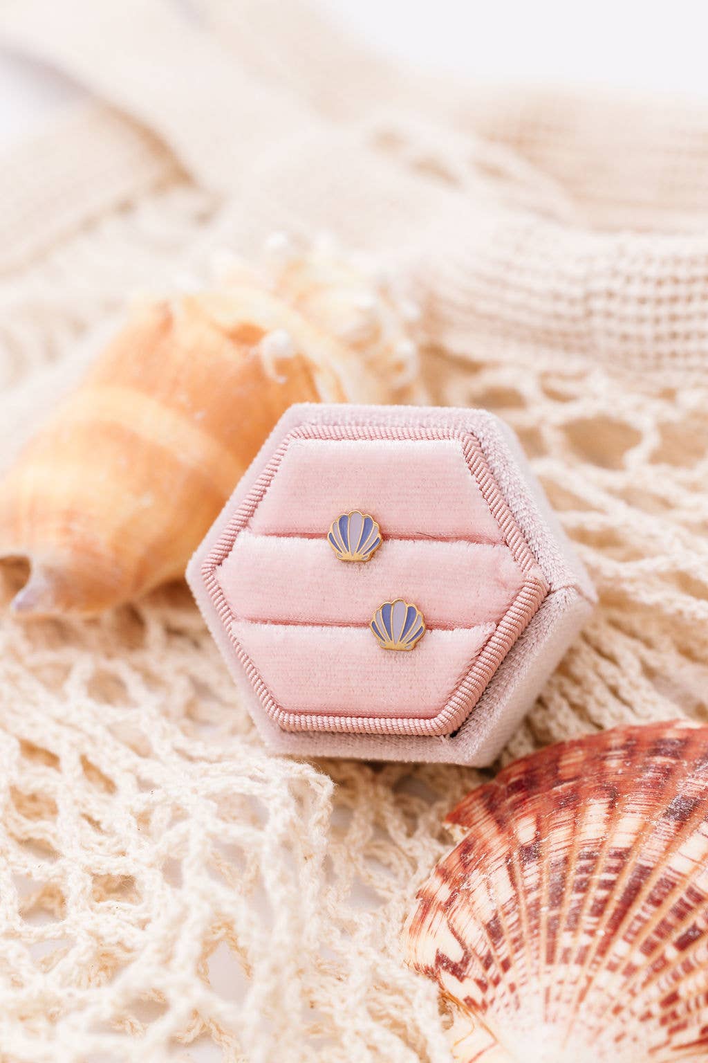 Mermaid Seashell Stud Earrings
