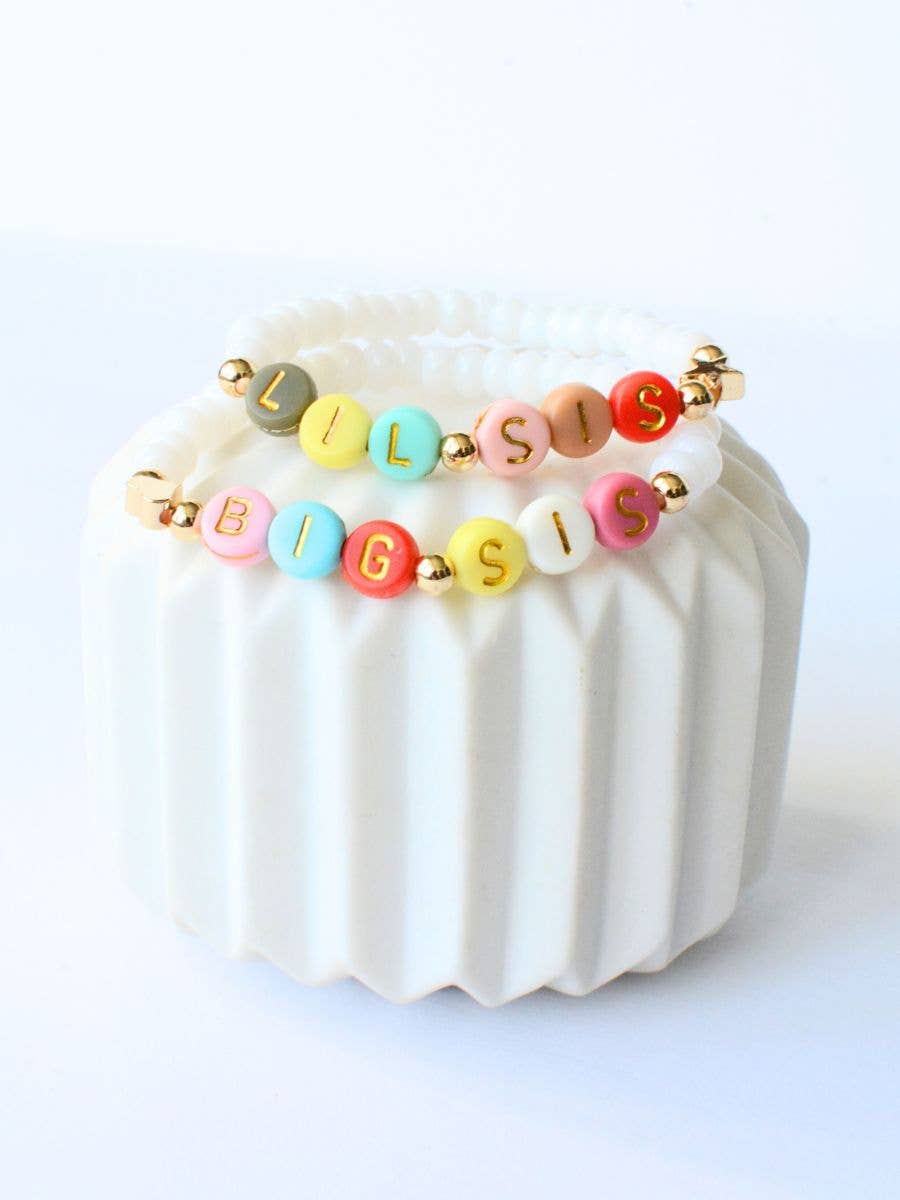 Big sis Lil sis best friends bracelet set - Birthday