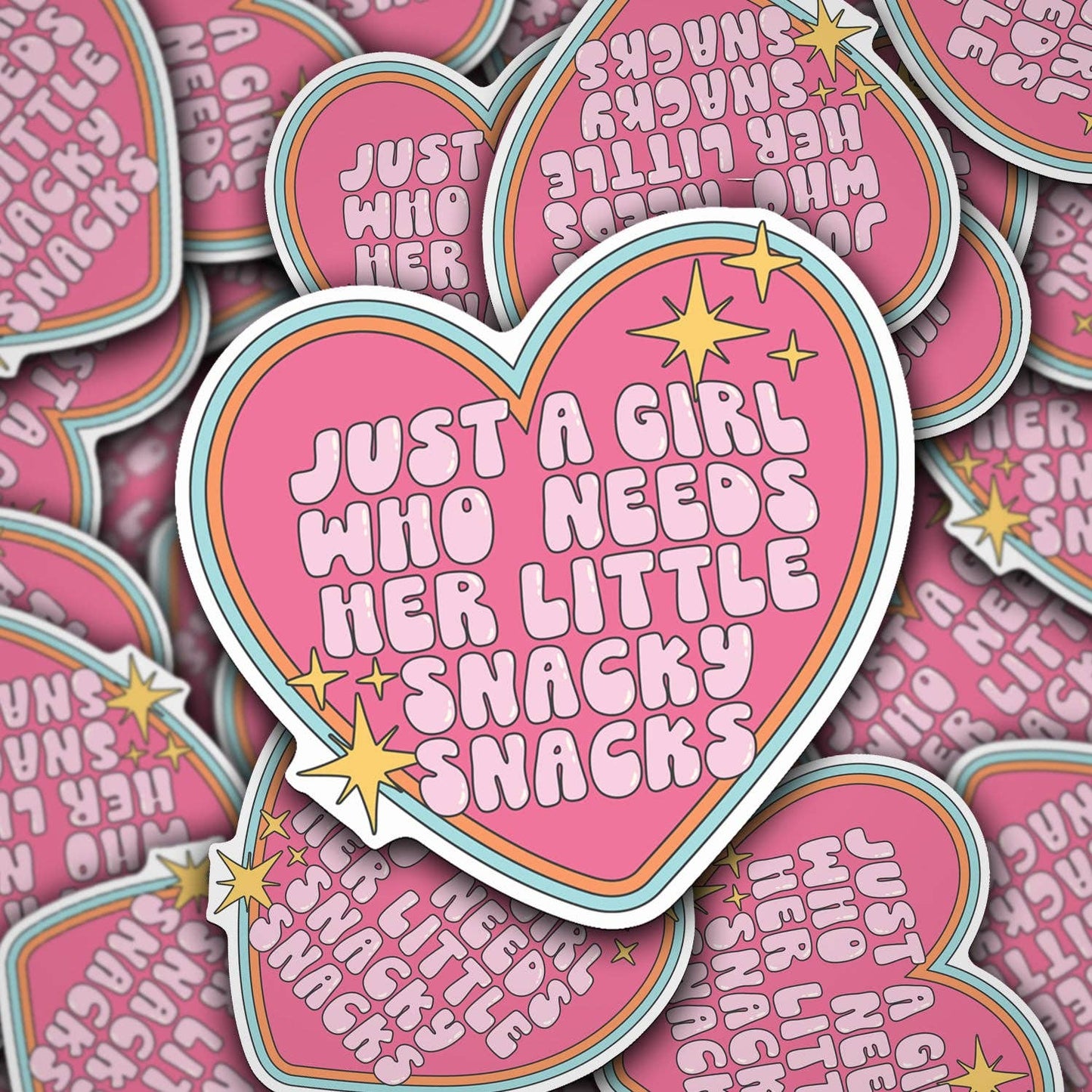 Snacky Snacks - Vinyl Decal - 3"