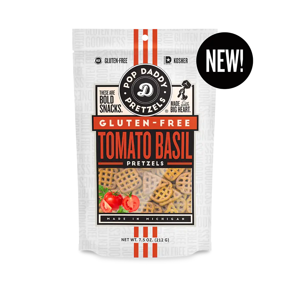 Tomato Basil Seasoned Pretzels 7.5 oz - Gluten-Free