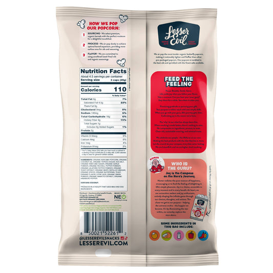 Organic Popcorn, Fiery Hot 4.6 oz