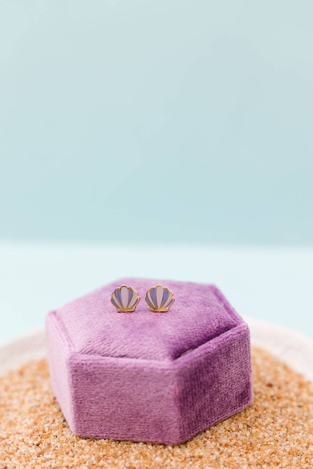 Mermaid Seashell Stud Earrings