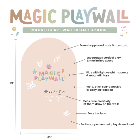 Magic Playwall - Arch Magnetic Wall Decal