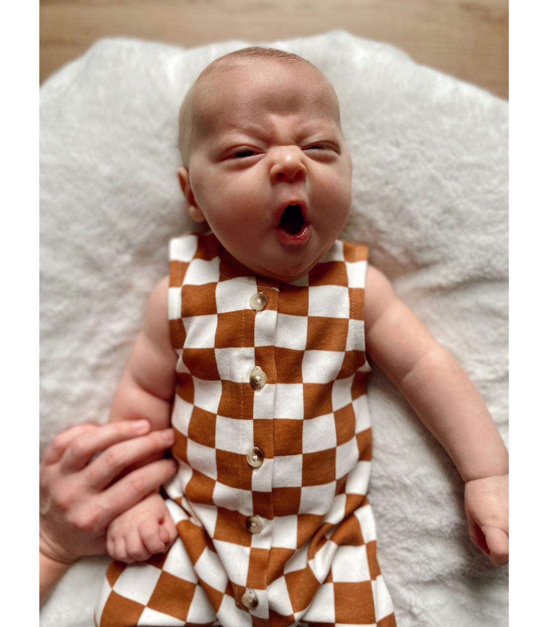 Stracciatella Checkerboard / Organic Bay Jumpsuit