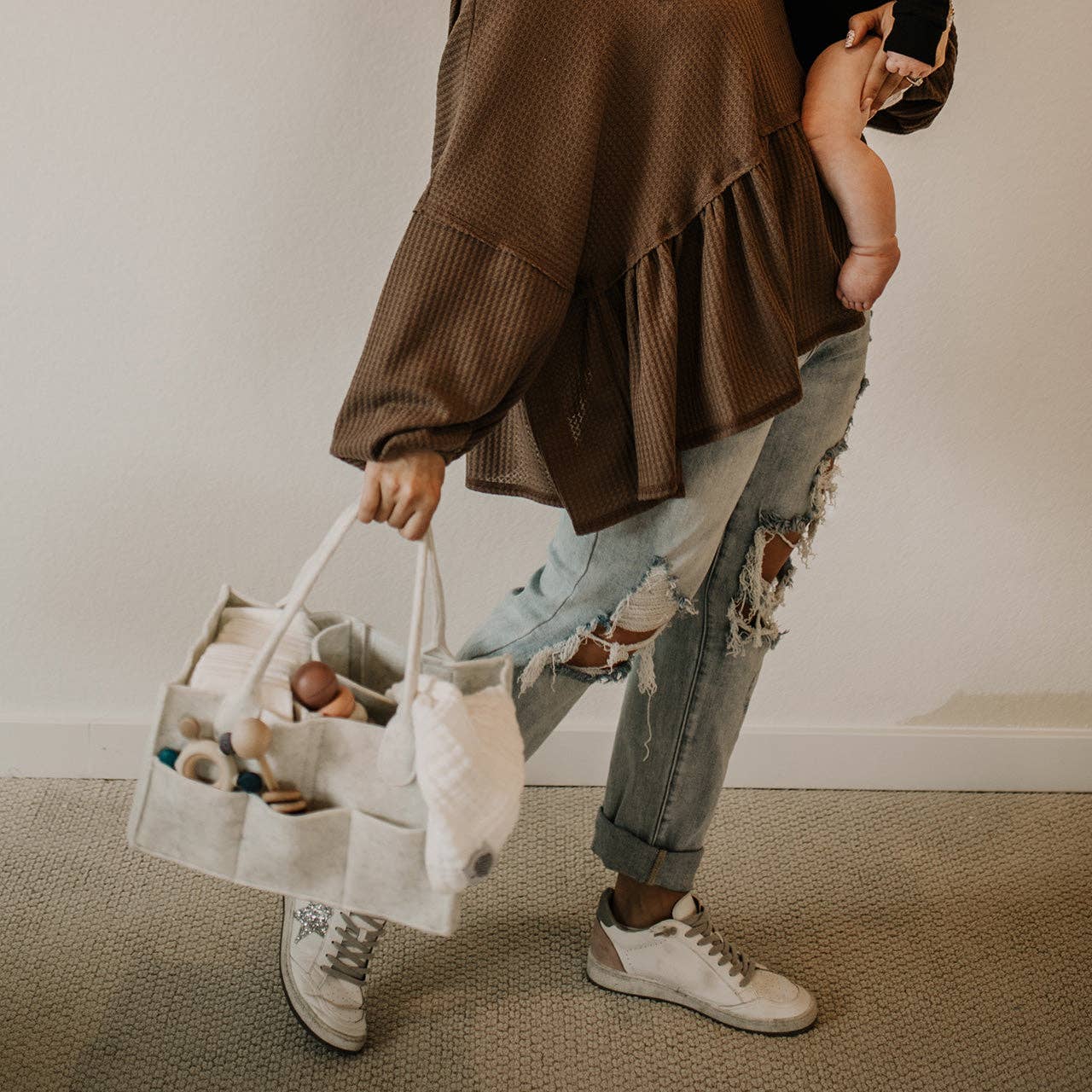 Diaper Caddy - White