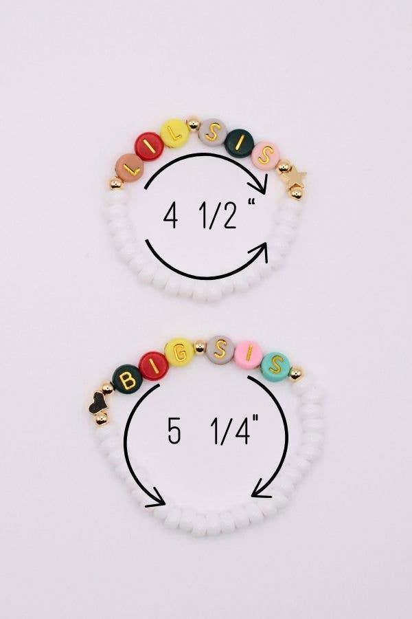 Big sis Lil sis best friends bracelet set - Birthday