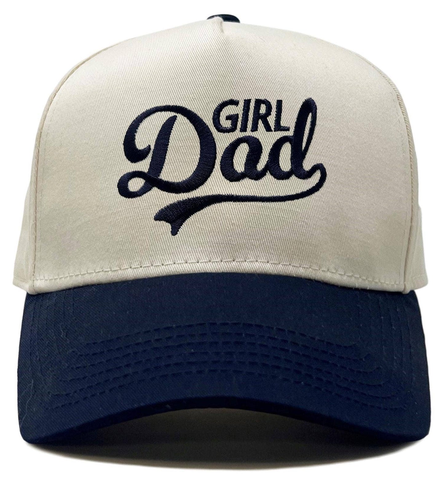 Girl Dad - Two Tone Cap - Navy/Beige