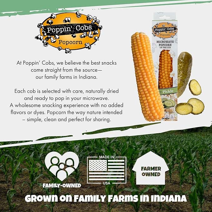 Popcorn on the Cob - Single Pack in a 16 pack case