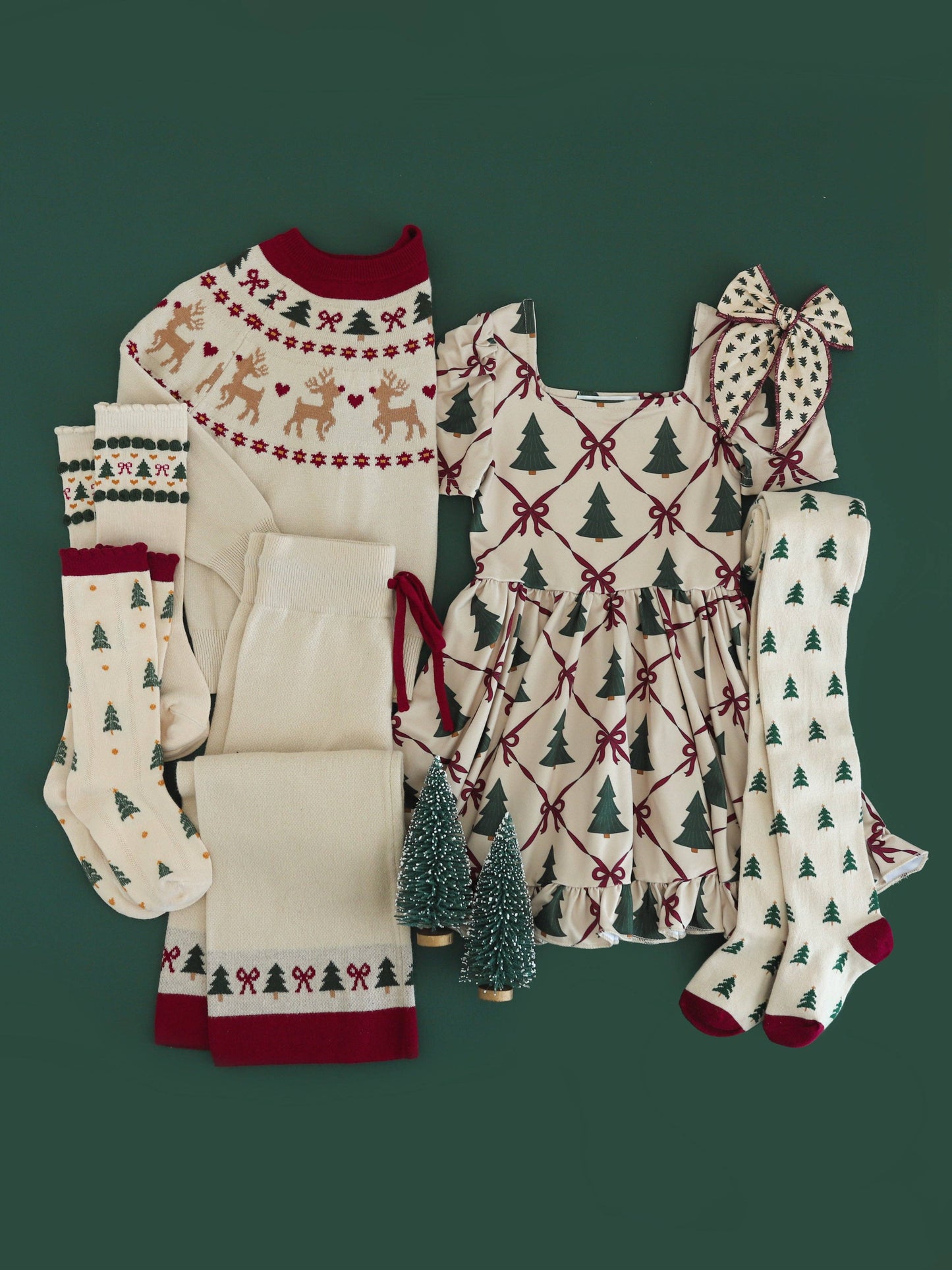 Vanilla Fair Isle Knee High Socks