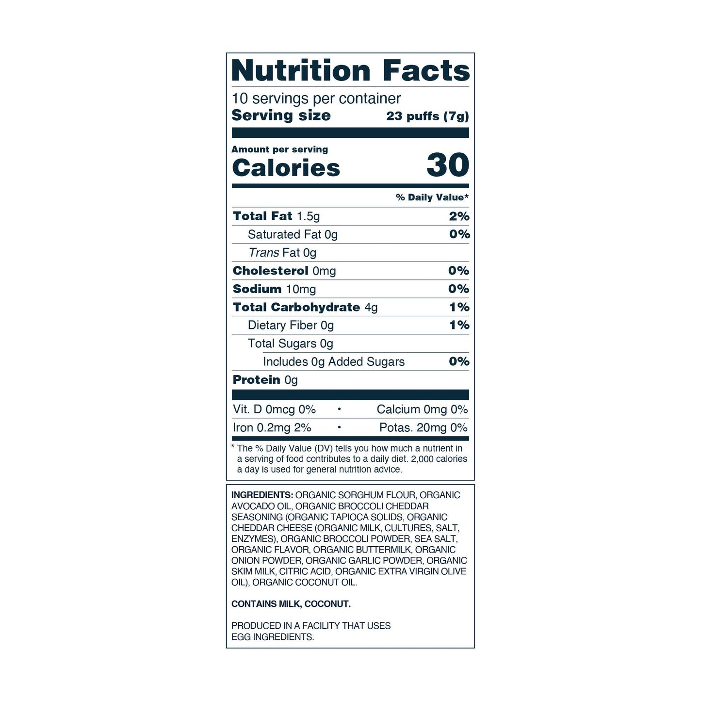 Lil' Puffs Broccoli Cheddar Blast, 2.5oz