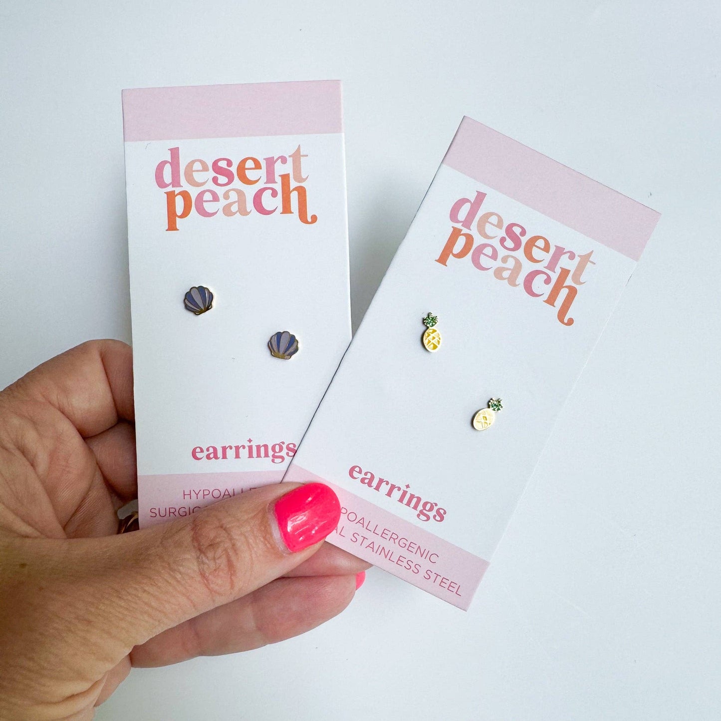 Mermaid Seashell Stud Earrings