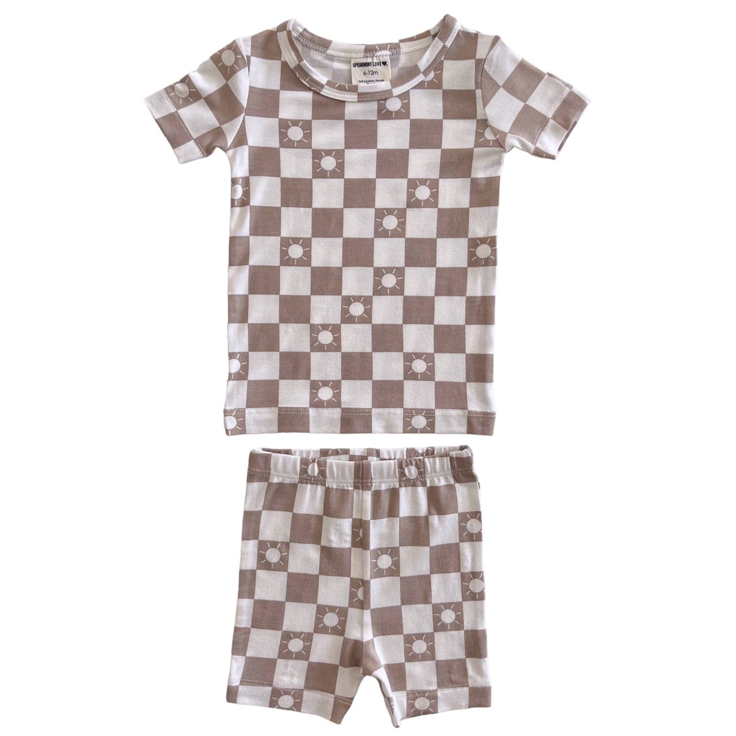 Summer Lounge Set - Tan Sun Checkerboard