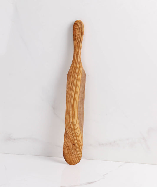 Olive Wood Crepe Spatula – Handmade French Style Tool