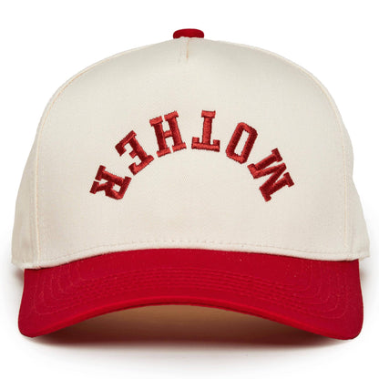 Mother (Upside Down) Hat - Red/Beige