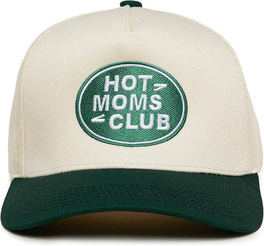 Hot Mom's Club Hat - Green/Beige
