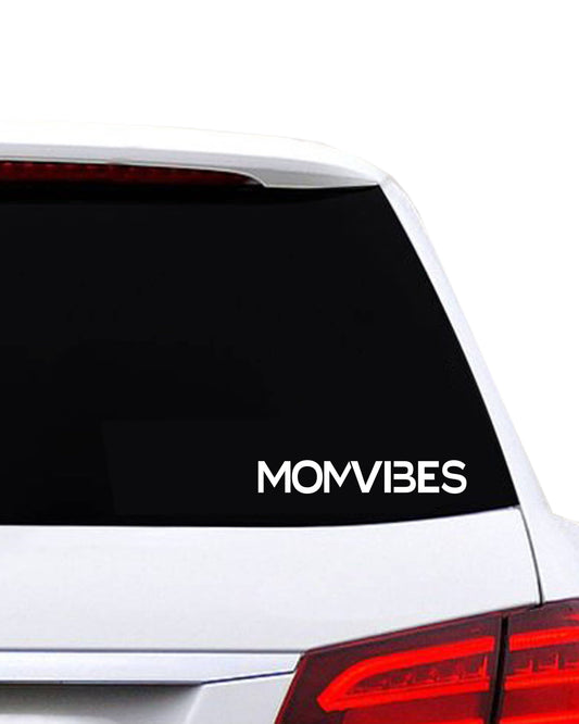 MOMVIBES Die Cut Decal - White