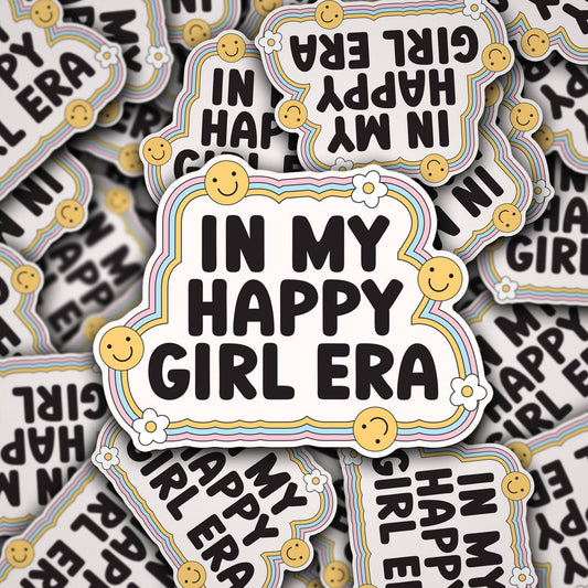 In My Happy Girl Era - Vinyl Decal - 3"