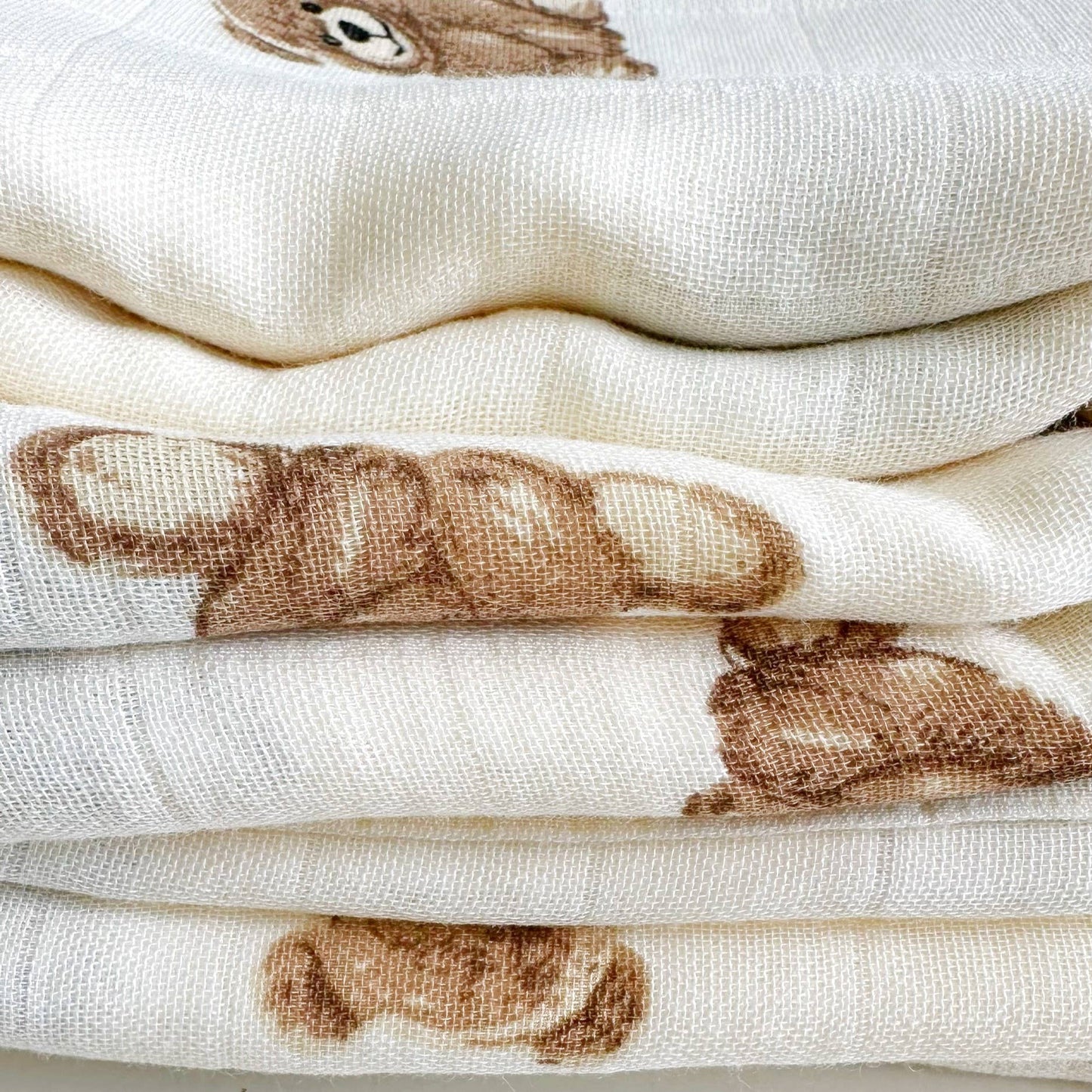 Bamboo Muslin - Teddy Bear