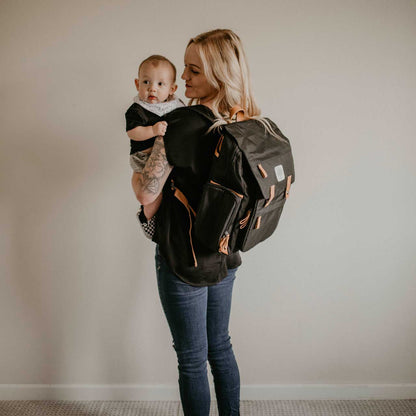 Birch Bag - Diaper Backpack - Black
