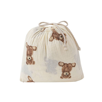 Cotton Crib Fitted Sheet – Teddy Bear