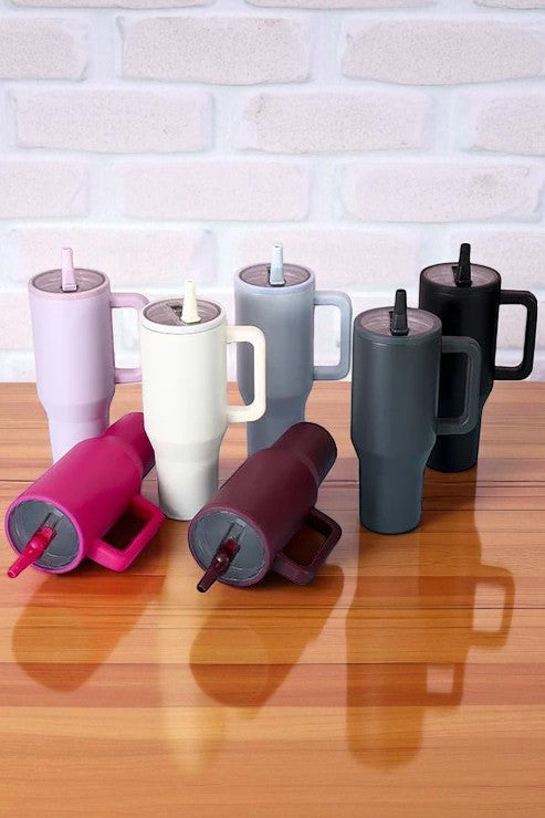 Spill Free Stainless Steel Vacuum Tumbler 40oz