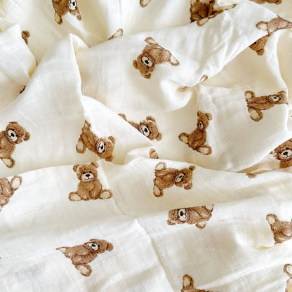Bamboo Muslin - Teddy Bear