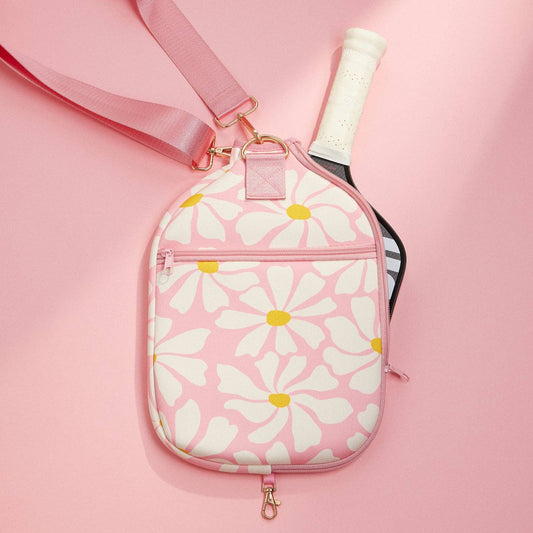 Pickleball Paddle Bag - Abstract Daisy Floral