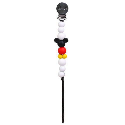 Silicone Pacifier Clip - Mouse