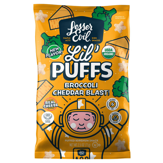 Lil' Puffs Broccoli Cheddar Blast, 2.5oz