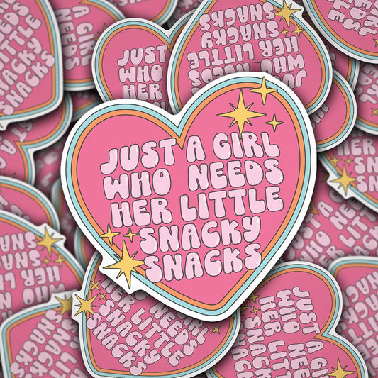 Snacky Snacks - Vinyl Decal - 3"