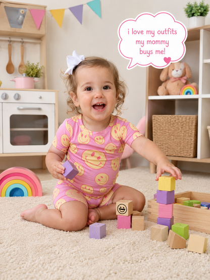 Bamboo Pink Lemonade Short Set