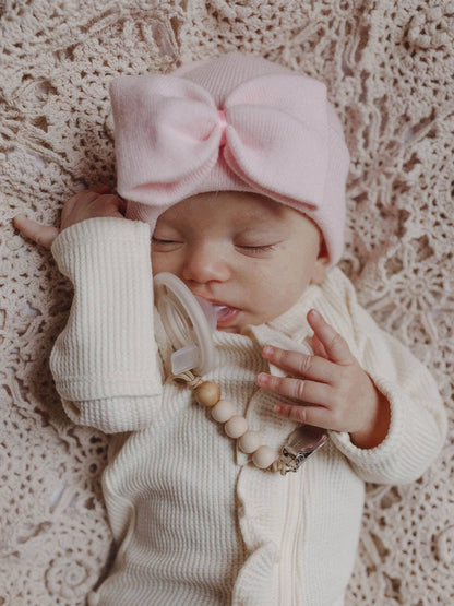 Baby's First Hat - Petal Pink Bow