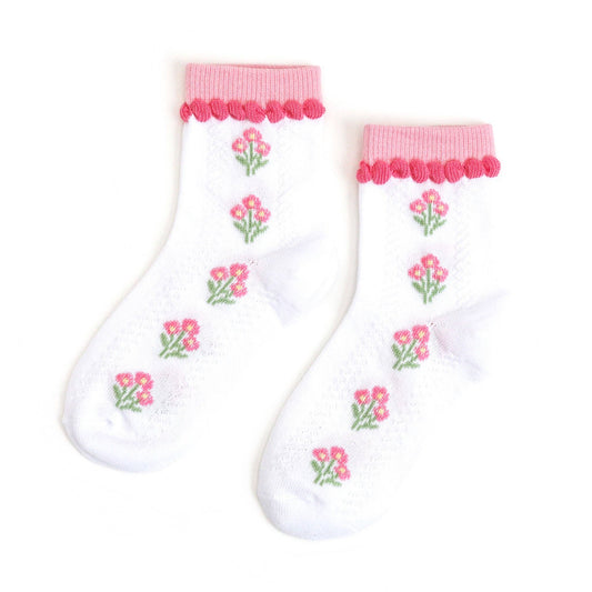 Pink Posey Midi Socks