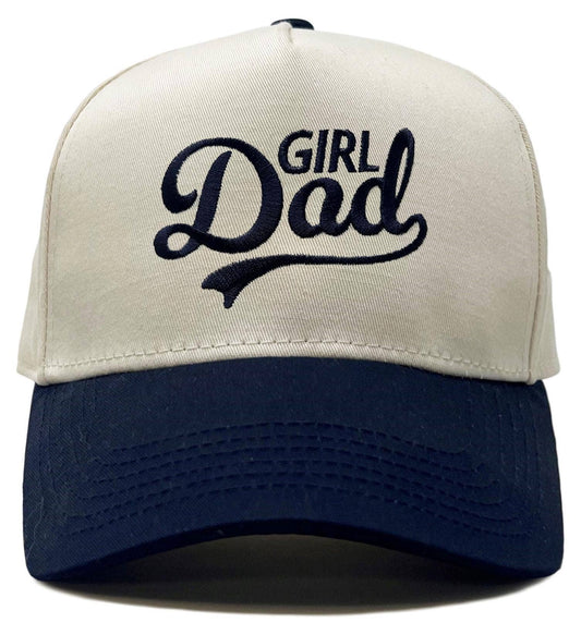 Girl Dad - Two Tone Cap - Navy/Beige