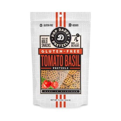Tomato Basil Seasoned Pretzels 7.5 oz - Gluten-Free