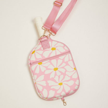Pickleball Paddle Bag - Abstract Daisy Floral