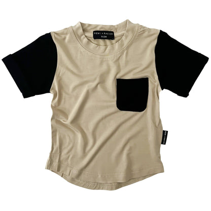 Bamboo Pocket Tee - Sand
