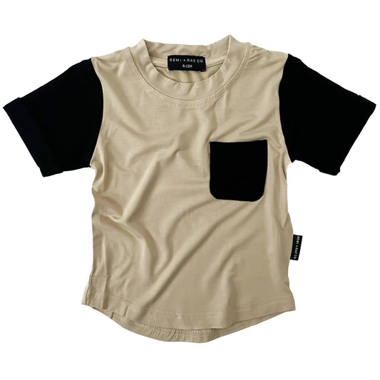 Bamboo Pocket Tee - Sand