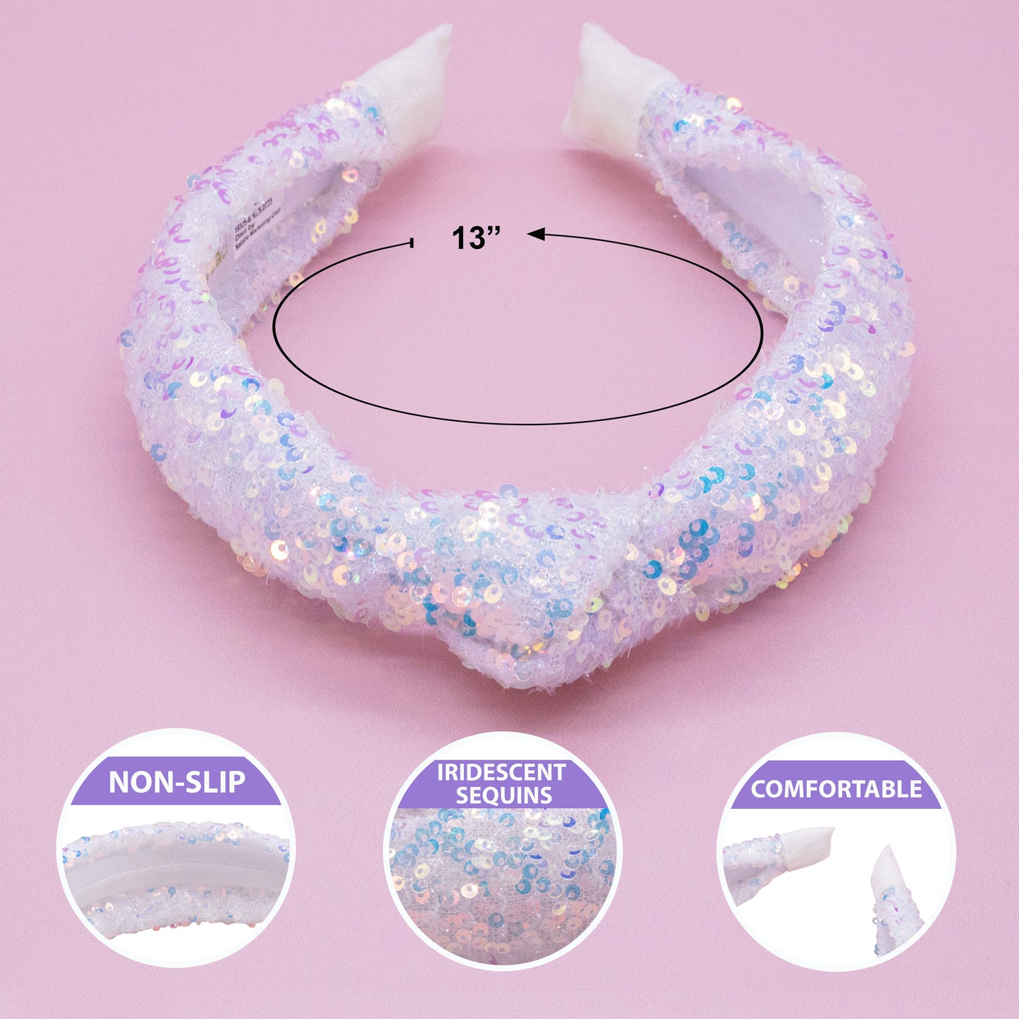 Sequin Knotted Headband